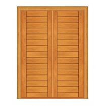 Porta Dupla de Abrir Contemporânea - Madeira Maciça - Angelim Porta Dupla de Abrir Contemporânea - Madeira Maciça - Angelim