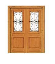 Porta Dupla de Abrir Pampulha - Ferro e Madeira - Angelim Porta Dupla de Abrir Pampulha - Ferro e Madeira - Angelim