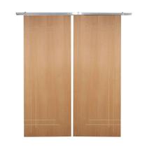 Porta Dupla De Correr P- Verniz Frisada F05 - 210x120