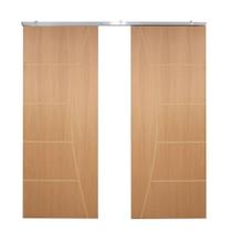 Porta Dupla De Correr P/ Verniz Frisada F10 - 210x160
