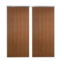 Porta Dupla De Correr P- Verniz Kit Alumínios 210x160