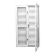 Porta Dupla Ramassol QualitySol Aço, Branco, 215 x 122 cm