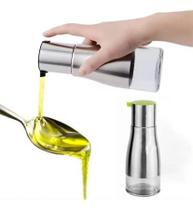Porta eite E Óleo Galheteiro Sleek De Vidro E Inox 320Ml