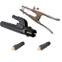 Porta Eletrodo Omega / Garra Negativa 300A / Conector Macho 9mm