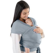 Porta-embrulhos para bebês Comfy Cubs, mistura de algodão, ajustável, azul pacífico