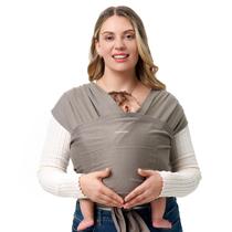 Porta-Embrulhos para Bebês Momcozy Easy Wear - Leve e Marrom