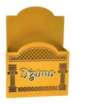 Porta Envelope Para Igreja Dízimos E Oferta Dourado Mdf