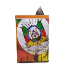 Porta erva lata quadrado com bico dosador - Bolicho Gaudério