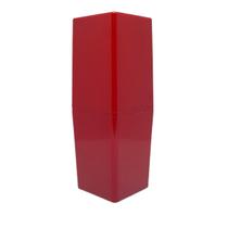 Porta Escova Com Tampa Infinity Vermelho Bold - Utility Porta Escova Com Tampa Infinity Vermelho Bold - Utility