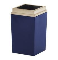 Porta Escova de Acrílico Quadrado Azul Marinho Bagno 13X7,5CM