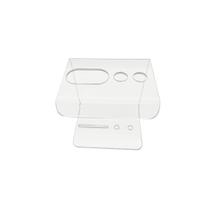 Porta Escova de Dente Aparelho de Barbear Dispenser Banheiro Creme Dental Cristal 3 Furos