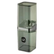 Porta Escova de Dente c/ Tampa Slim Banheiro Creme Pasta