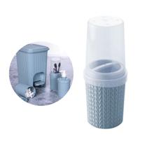 Porta Escova De Dente E Creme Dental Com Tampa Plasutil