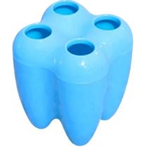 Porta Escova de Dente Infantil Azul Meninos Modelo Dentinho