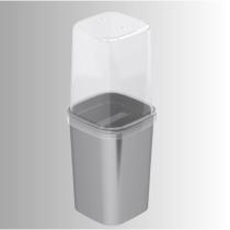Porta Escova de Dente Metalizado Classic Com Tampa Plásutil Porta Escova de Dente Metalizado Classic Com Tampa Plásutil