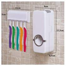 Porta escova de dentes c/ dispenser p/ pasta - Valex Utilidades