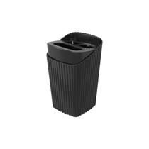 Porta Escova de Dentes Coza New Square Preto