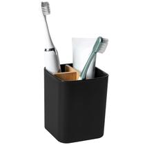 Porta Escova de Dentes Heagoale 3 Compartimentos Bambu Preto Porta Escova de Dentes Heagoale 3 Compartimentos Bambu Preto