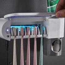 Porta Escova de Dentes Pasta Automático e Esterilizador UV