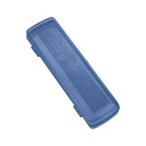 Porta Escova de Dentes Plástico Azul Sanremo
