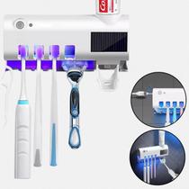 Porta Escova de Dentes Suporte para Banheiro Esterilizador Elétrico C/Led - 01Smart