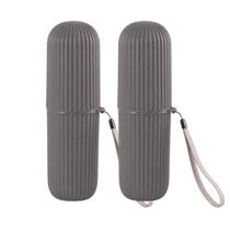 Porta Escova Dental Case Estojo Bolsa Viagem Escola 2pçs Porta Escova Dental Case Estojo Bolsa Viagem Escola 2pçs