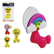 Porta Escova Dental Infantil Parede Ventosa Sortidos 6X4,5Cm Porta Escova Dental Infantil Parede Ventosa Sortidos 6X4,5Cm