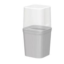 Porta Escova Dente Antibacteriano De Plástico Com Tampa Branco Porta Escova Dente Antibacteriano De Plástico Com Tampa Branco