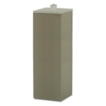 Porta Escova Dentes Vidro Ouro C/ Tampa e Puxador 20x7x7cm Banheiro