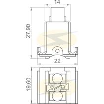 Porta escova do alternador Ford Ecosport 2003 a 2024 UNIFAP Porta escova do alternador Ford Ecosport 2003 a 2024 UNIFAP