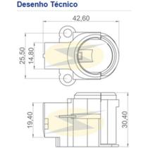 Porta escova do alternador Town & Country 2008 a 2017