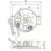 Porta escova do motor de partida Berlingo 2005 a 2007