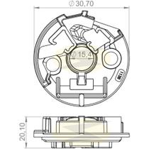 Porta escova do motor de partida Citroen Ax 1993 a 1996