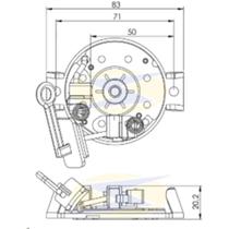 Porta escova do motor de partida Citroen C3 2003 a 2016