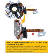 Porta escova do motor de partida Citroen Evasion 1994 a 2002