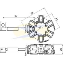 Porta escova do motor de partida Cruze Sport6 2012 a 2021