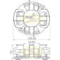 Porta escova do motor de partida Dodge Ram 2001 a 2008