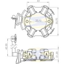 Porta escova do motor de partida Fiat Doblo 2001 a 2019