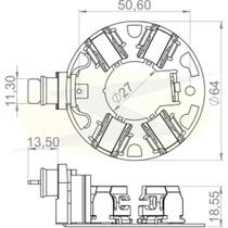 Porta escova do motor de partida Fiat Mobi 2016 a UNIFAP