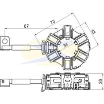 Porta escova do motor de partida Ford F-350 1960 a 2011 Porta escova do motor de partida Ford F-350 1960 a 2011