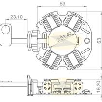Porta escova do motor de partida Ford Fusion 2006 a 2016 Porta escova do motor de partida Ford Fusion 2006 a 2016