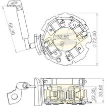 Porta escova do motor de partida Ford Transit 2008 a 2016
