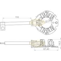 Porta escova do motor de partida Hyundai Tucson 2007 a 2021