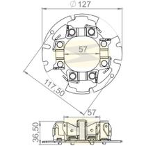 Porta escova do motor de partida Mb Ls 1632 1999 a 2002