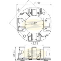 Porta escova do motor de partida Mb Sprinter Van 1997 a 2013 Porta escova do motor de partida Mb Sprinter Van 1997 a 2013
