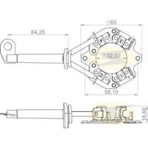 Porta escova do motor de partida Nissan Frontier 2000 a 2019 Porta escova do motor de partida Nissan Frontier 2000 a 2019