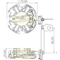 Porta escova do motor de partida Range Rover Ii 2000 a 2002