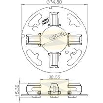 Porta escova do motor de partida Renault Logan 2007 a 2017