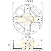 Porta escova do motor de partida Scania T 124 2004 a 2005