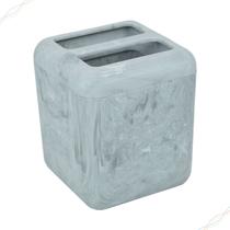 Porta Escova e Creme Dental Cube Acrílico